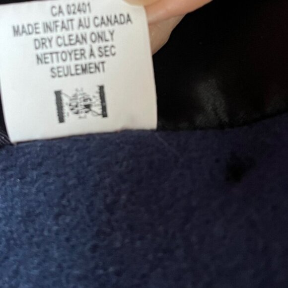 Mallia cashmere wool double breasted pea coat Sz 6 - Picture 7 of 13